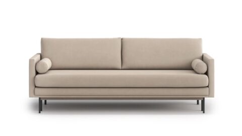 Sofa Băng Bọc Vải Phong Cách Mid-Century