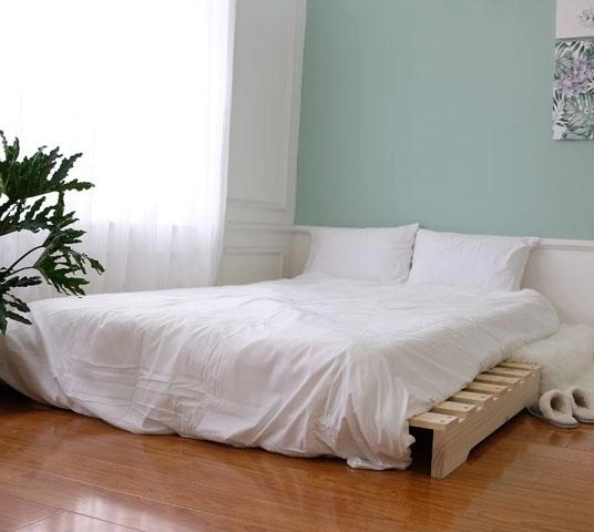 Giường gỗ sồi tự nhiên